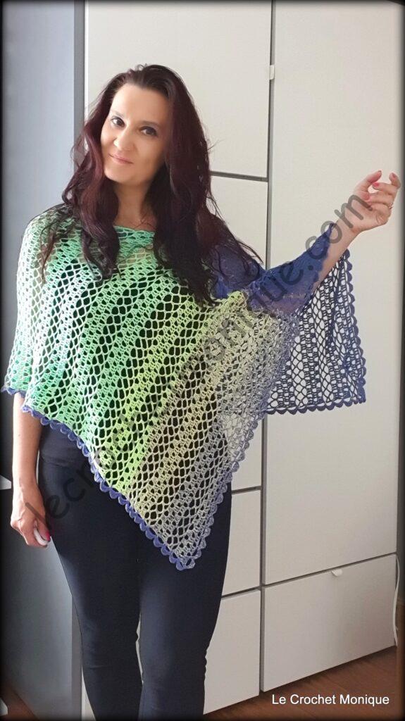 Háčkované pončo - Serenity