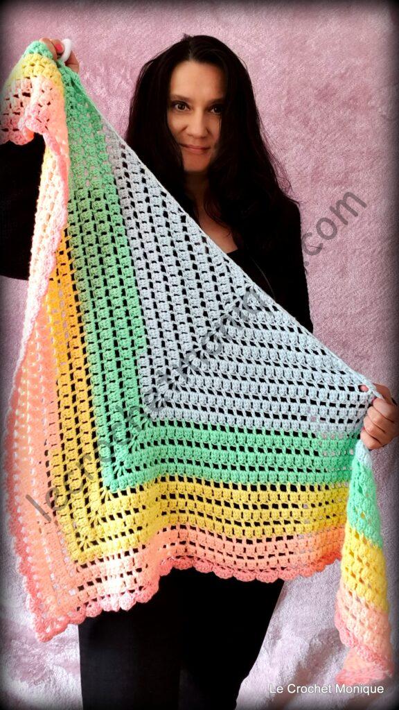 Háčkovaná šatka - Harmony