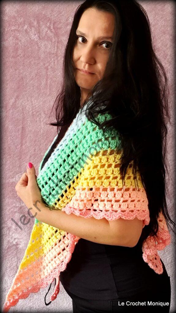 Háčkovaná šatka - Harmony