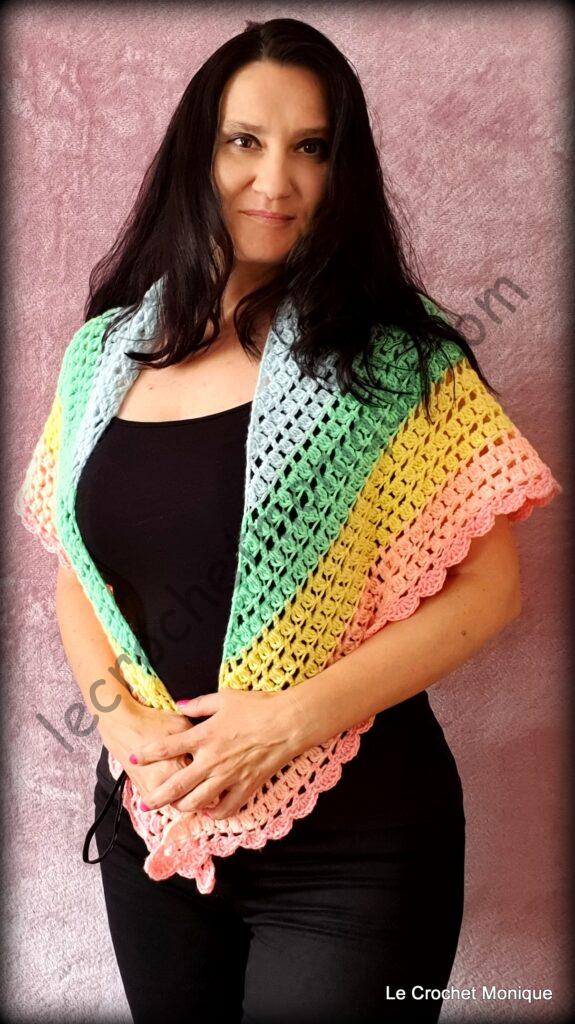 Háčkovaná šatka - Harmony