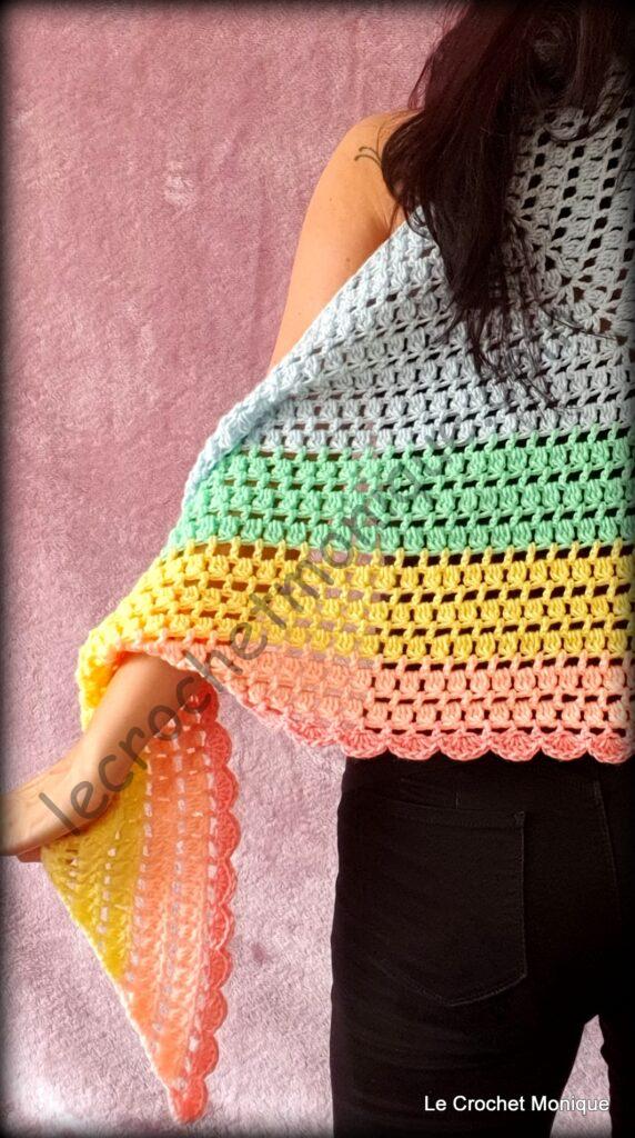 Háčkovaná šatka - Harmony