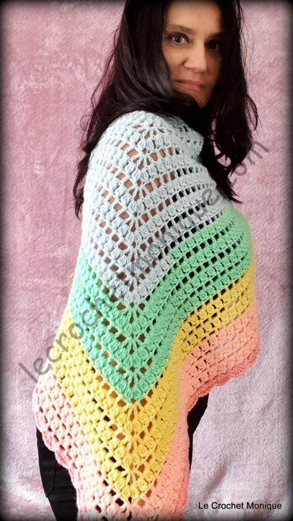 Háčkovaná šatka - Harmony