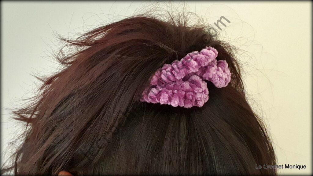 Háčkovaná gumička do vlasov