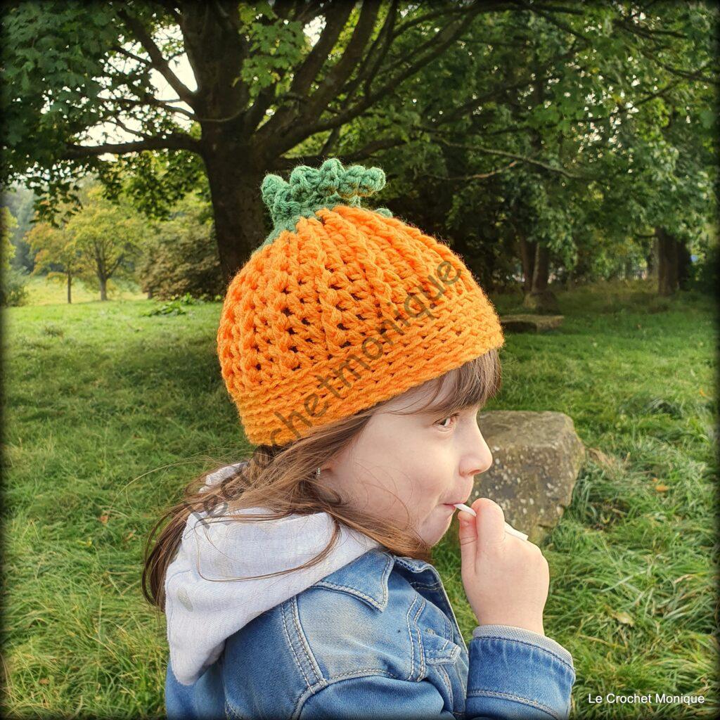 Háčkovaná čiapka - Pumpkin