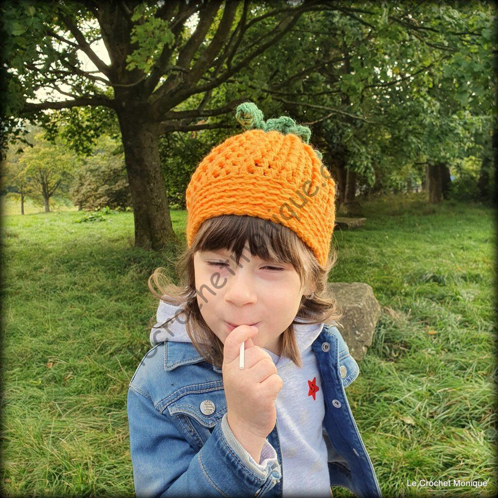 Háčkovaná čiapka - Pumpkin