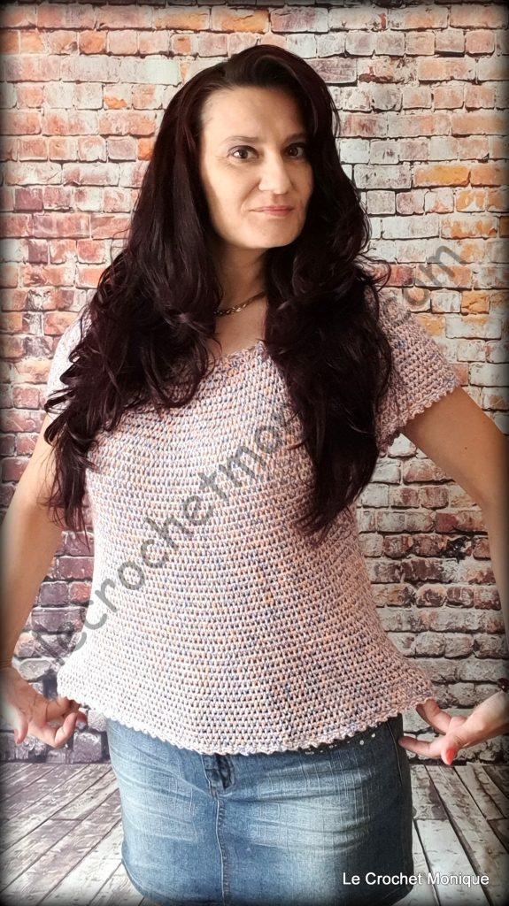 Háčkované tričko - Amara