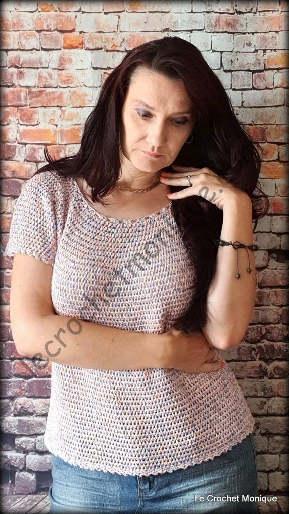 Háčkované tričko - Amara