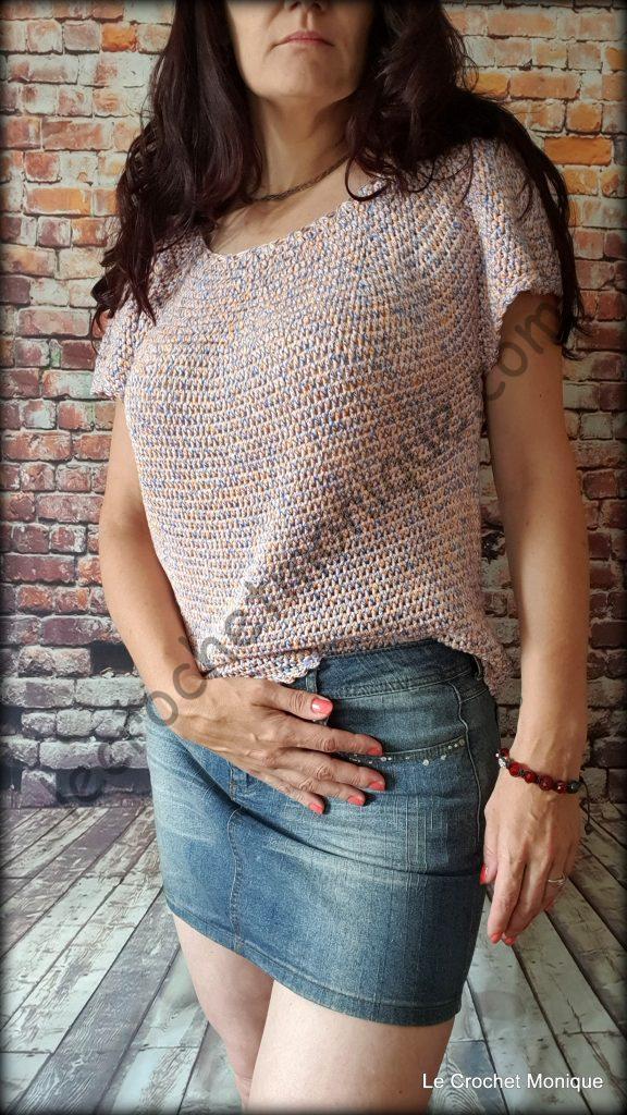 Háčkované tričko - Amara