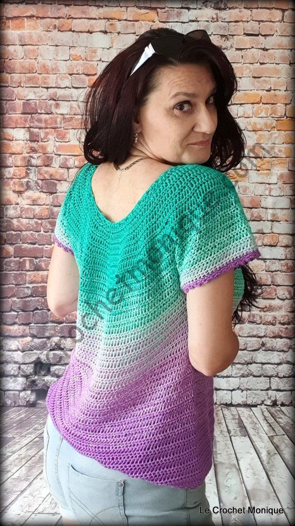 Háčkované tričko - Amara