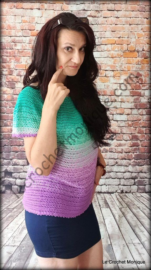 Háčkované tričko - Amara