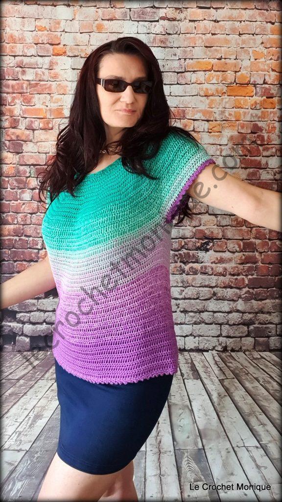 Háčkované tričko - Amara