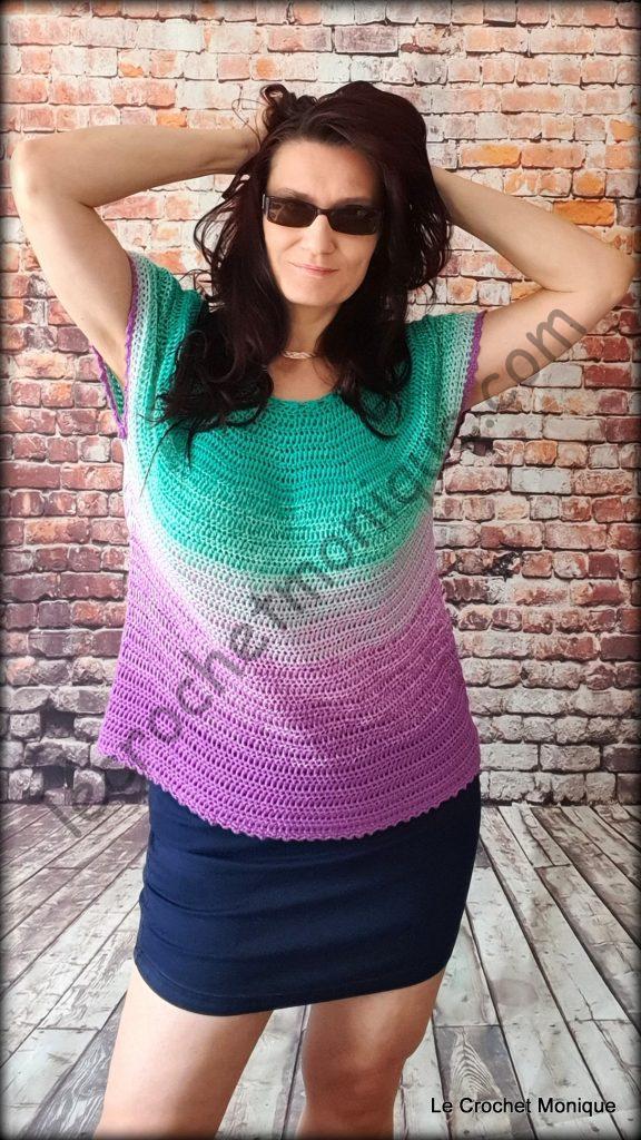 Háčkované tričko - Amara