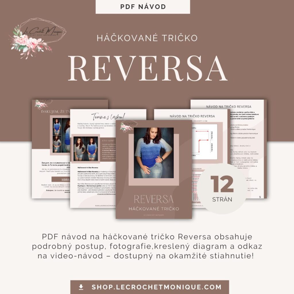 Háčkované tričko Reversa