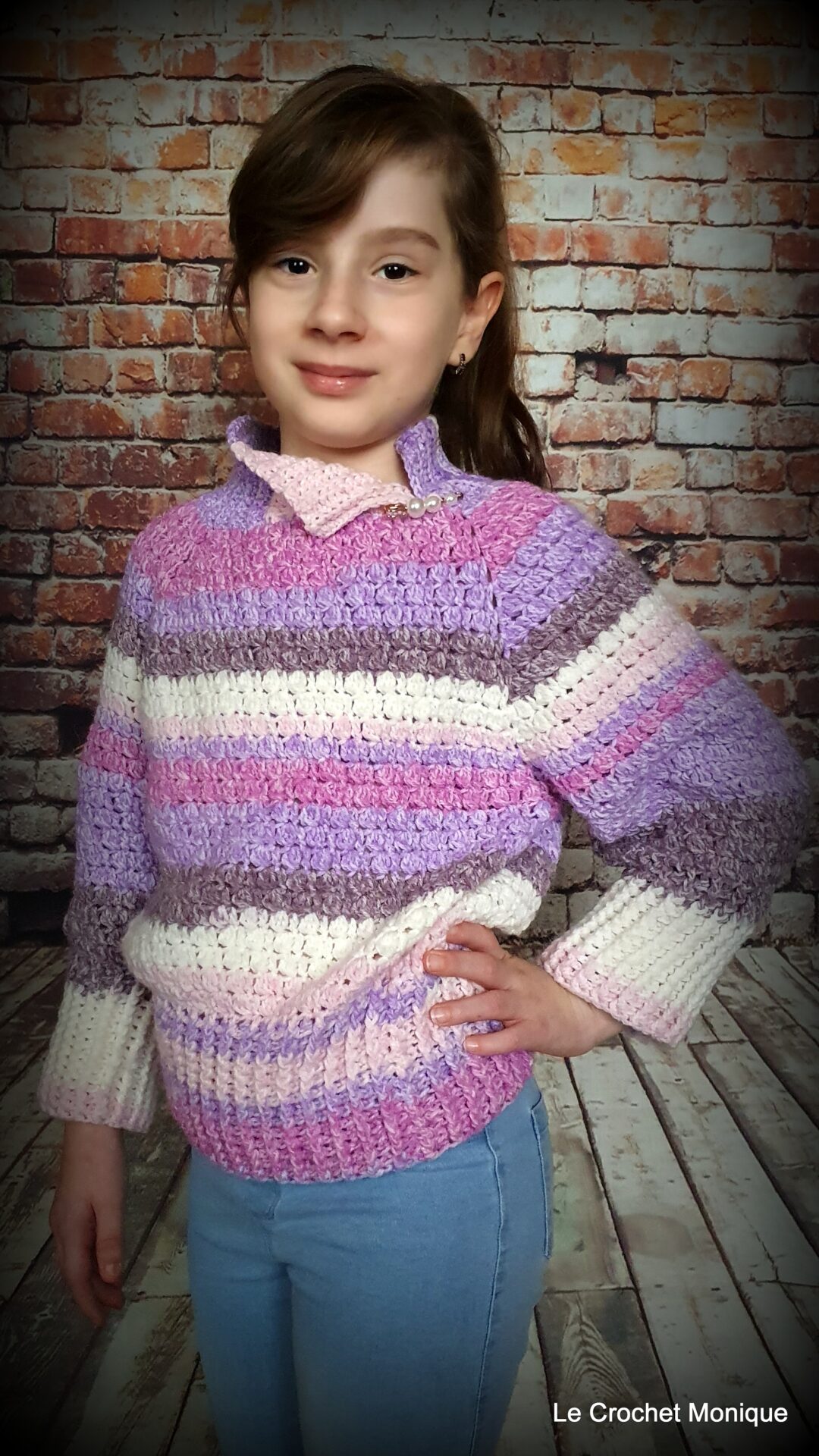 Háčkovaný pulóver Eliza