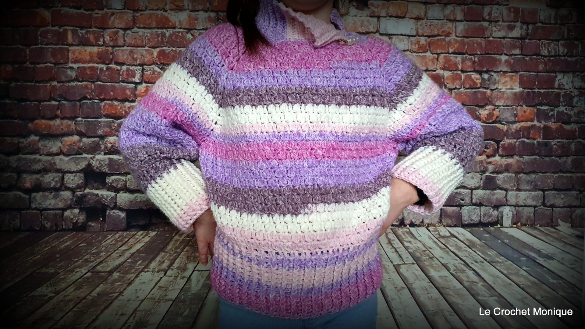 Háčkovaný pulóver Eliza