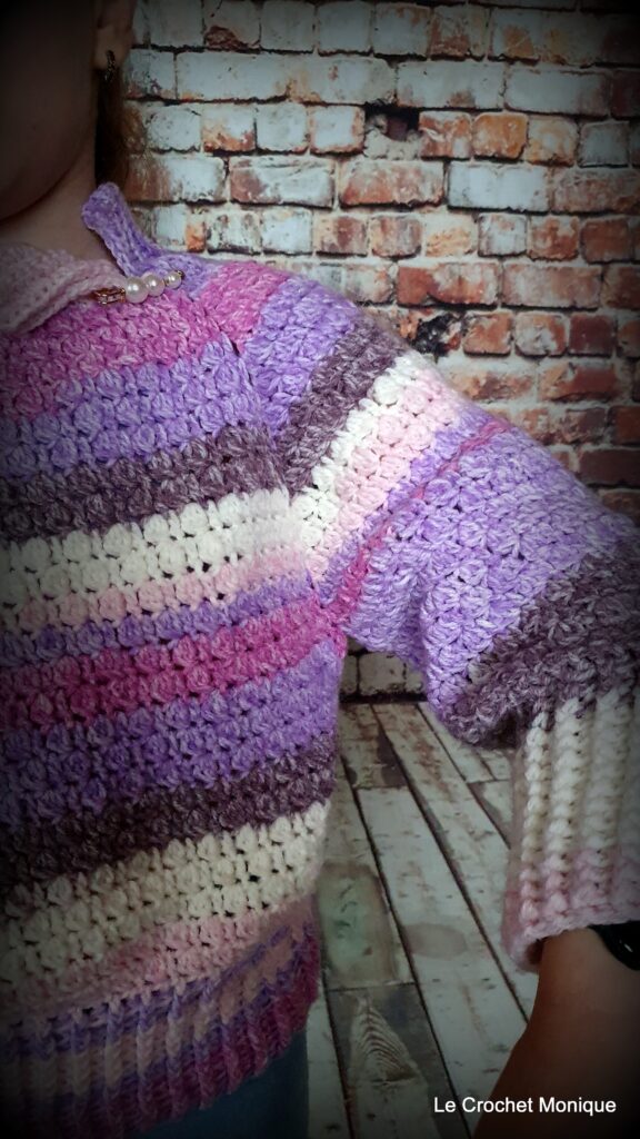 Háčkovaný pulóver Eliza